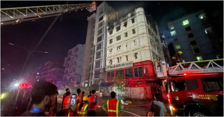 Fire at community center building in Mirpur brought under control